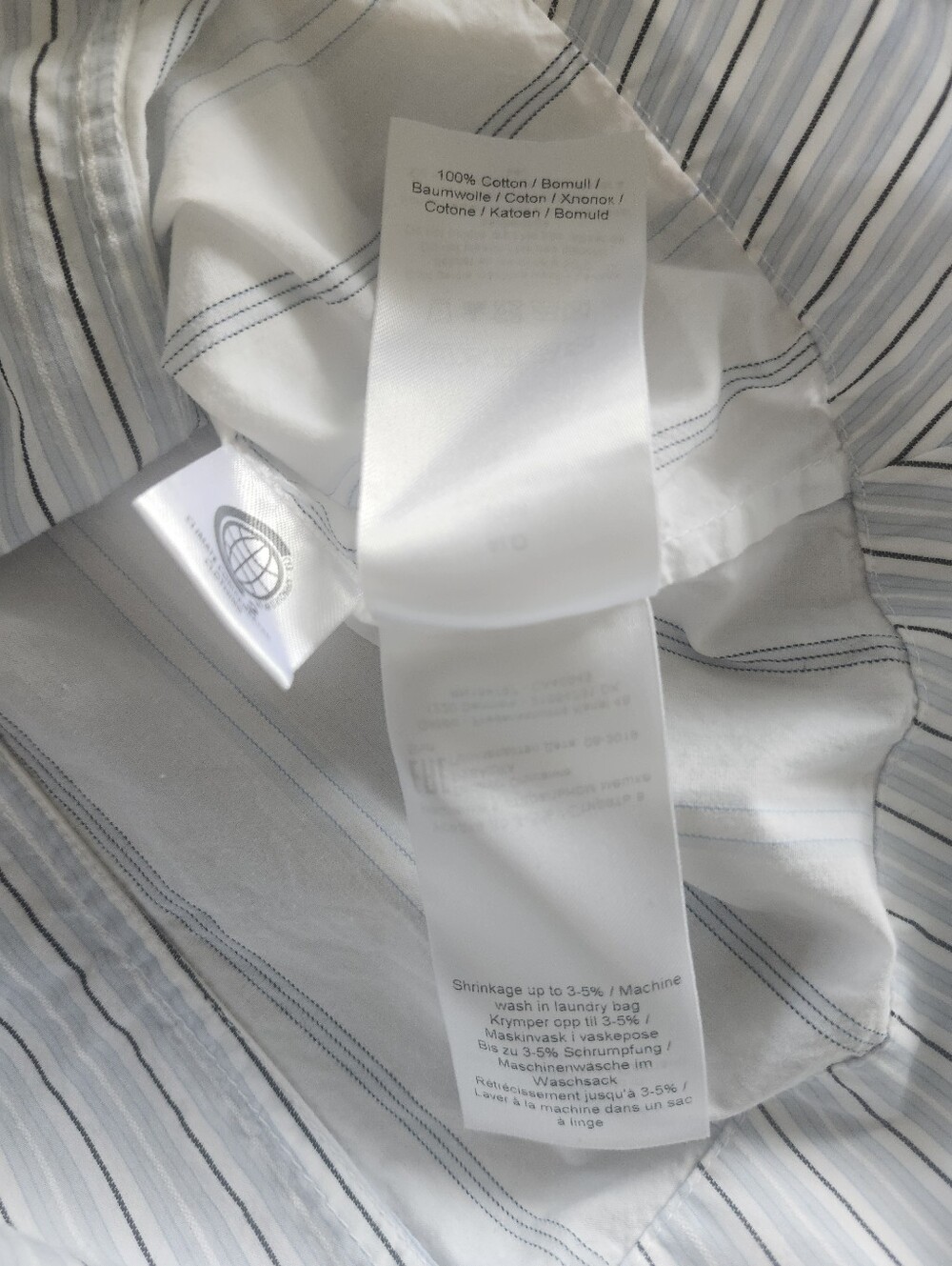 Ganni Striped Cotton Poplin Button Down Shirt - Picture 6 of 10
